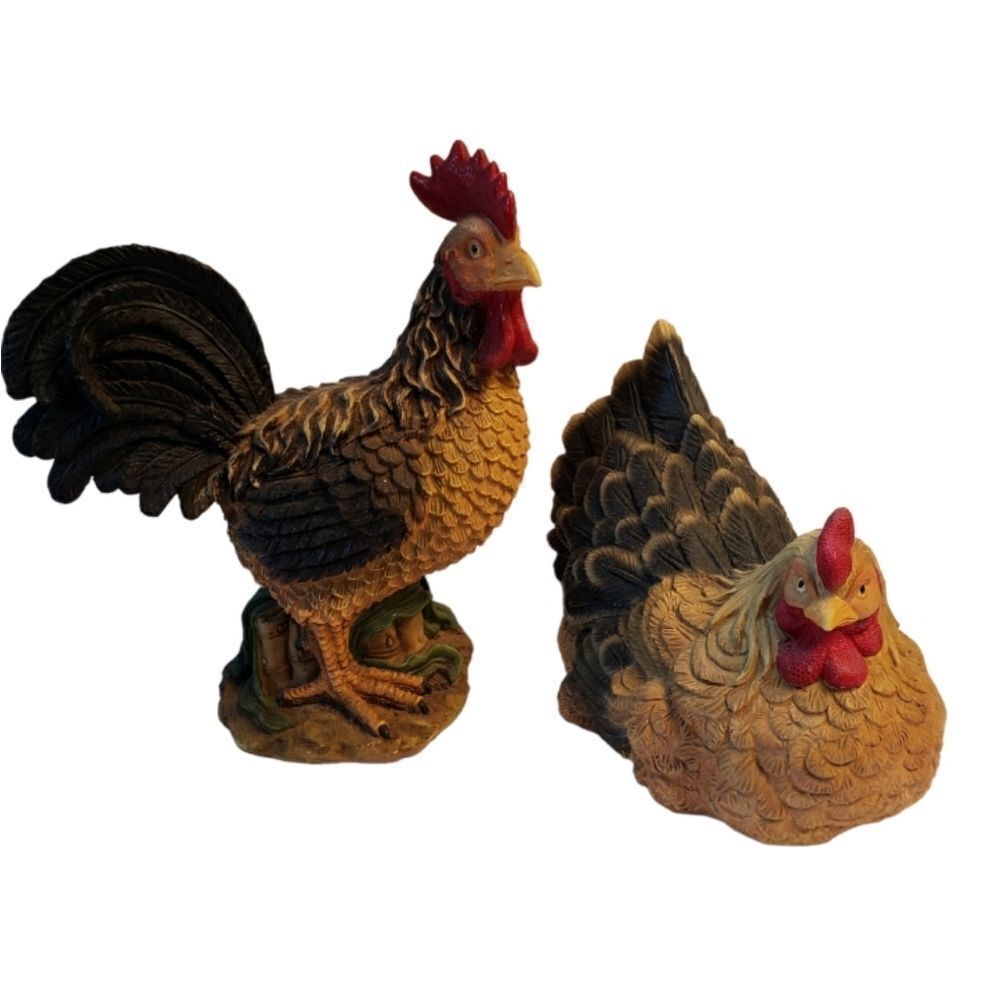 Large Rooster & Hen